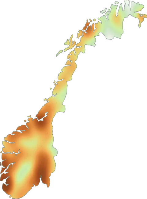 Utbredelseskart for Lerkesopp