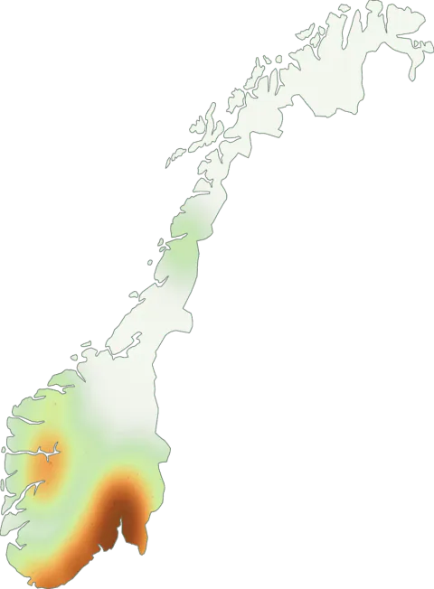 Utbredelseskart for Panterfluesopp