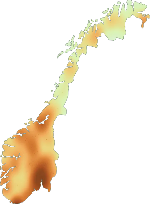 Utbredelseskart for Rabarbrasopp-gruppen