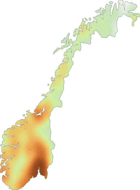 Utbredelseskart for Raspskjellsopp