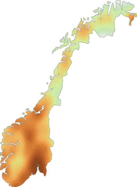 Utbredelseskart for Smørsopp