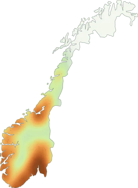 Utbredelseskart for Spiss giftslørsopp
