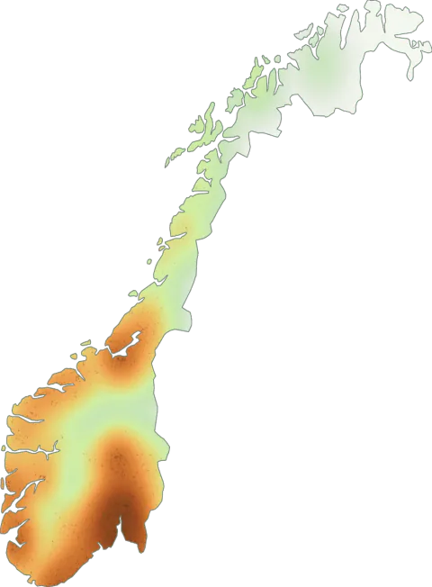 Utbredelseskart for Traktkantarell